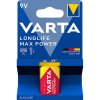 VARTA Longlife Max Power 9V 550mAh 1ks 04722 VARTA Longlife Max Power 9V 550mAh 1ks 04722