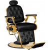 Gabbiano Holičské kreslo Grancesco čierne a zlaté Gabbiano Holičské kreslo Grancesco čierne a zlaté