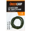 UnderCarp Olověná Šnúra Leadcore so slučkami na oboch stranách zelená 1m