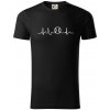 EKG baseball loptička - Tričko z organickej bavlny - S ( Čierna ) EKG baseball loptička - Tričko z organickej bavlny - S ( Čierna )