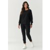 Makadamia dámska tepláková súprava čierna M888