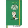 Moleskine Peanuts A5 denný 2026 zelený Moleskine Peanuts A5 denný 2026 zelený