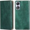 Peňaženkové kožené puzdro Gloss Oil na Oppo A58 5G - Zelená Peňaženkové kožené puzdro Gloss Oil na Oppo A58 5G - Zelená