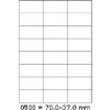 CDRmarket ETR0ECO0508A4100 samolepiace etikety 70 x 37 mm, 24 etiket, A4, 100 listů, biela CDRmarket ETR0ECO0508A4100 samolepiace etikety 70 x 37 mm, 24 etiket, A4, 100 listů, biela