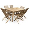 NOELA Set záhradného nábytku teak CLASIC I. 1+6