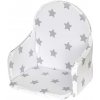 Vložka do drevených jedálenských stoličiek typu New Baby Victory biela hviezdičky sivé Vložka do drevených jedálenských stoličiek typu New Baby Victory biela hviezdičky sivé