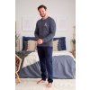 Pánske pyžamo Doctor nap 5251 - TEDDY - navy blue-ihneď Pánske pyžamo Doctor nap 5251 - TEDDY - navy blue-ihneď