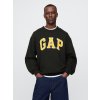 GAP Oversize mikina s logem Čierna XL GAP Oversize mikina s logem Čierna XL