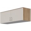 Skriňový nadstavec Bremen, 91 cm, dub sonoma/biela Skriňový nadstavec Bremen, 91 cm, dub sonoma/biela
