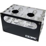 XSPC Acrylic Dual 5.25” Reservoir for two Laing DDC