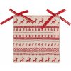 Clayre & Eef Podsedák na židli s výplňami Nordic Christmas - 40 * 40 cm - Clayre & Eef Clayre & Eef Podsedák na židli s výplňami Nordic Christmas - 40 * 40 cm - Clayre & Eef