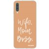 Picasee silikonový průhledný obal pro Samsung Galaxy A30s A307F - Boss Mama Picasee silikonový průhledný obal pro Samsung Galaxy A30s A307F - Boss Mama