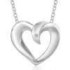 SOFIA DIAMONDS strieborný prívesok srdce s diamantom 0,01ct H/I AUSCJJ1ZZ0P-B4 SOFIA DIAMONDS strieborný prívesok srdce s diamantom 0,01ct H/I AUSCJJ1ZZ0P-B4