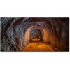 Foto obraz sklo tvrzené podzemné tunel 100x50 cm Foto obraz sklo tvrzené podzemné tunel 100x50 cm