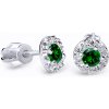 Cutie Diamonds Luxusné náušnice z bieleho zlata so smaragdmi a diamantmi DZ60167-30-SM-X-2 Cutie Diamonds Luxusné náušnice z bieleho zlata so smaragdmi a diamantmi DZ60167-30-SM-X-2