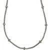 InfinitySilver Strieborná oxidovaná retiazka s valčekmi 2021048B50