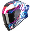 Helma na motorku SCORPION EXO-R1 EVO II AIR CORNERING bielo/modro/ružová Veľkosť: XS Helma na motorku SCORPION EXO-R1 EVO II AIR CORNERING bielo/modro/ružová Veľkosť: XS