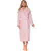 Dámsky dlhý župan s plastickým vzorom Athena L Ružová Dámsky dlhý župan s plastickým vzorom Athena L Ružová