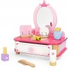 Viga Detský drevený toaletný stolík so zrkadlom a doplnkami Viga Viga Detský drevený toaletný stolík so zrkadlom a doplnkami Viga