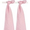 JOLLEIN Detské osušky 2 ks 115 x 115 cm Mini dots Blush pink