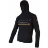 SENSOR MERINO UPPER RJ pánska mikina klokanka čierna Veľkosť: S SENSOR MERINO UPPER RJ pánska mikina klokanka čierna Veľkosť: S