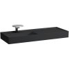 LAUFEN Kartell asymetrické umývadlo do nábytku s odkladacou plochou vpravo, s otvorom, bez prepadu, 1200 x 460 mm, matná čierna, H8133327161111 LAUFEN Kartell asymetrické umývadlo do nábytku s odkladacou plochou vpravo, s otvorom, bez prepadu, 1200 x 460 mm, matná čierna, H8133327161111