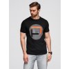 Ombre Men's large print t-shirt - black čierna L Ombre 5907064522279 Ombre Men's large print t-shirt - black čierna L Ombre 5907064522279
