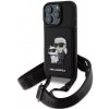 Karl Lagerfeld Saffiano Crossbody Popruh Karl and Choupette Kryt pro iPhone 16 Pro Black Karl Lagerfeld Saffiano Crossbody Popruh Karl and Choupette Kryt pro iPhone 16 Pro Black