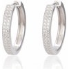 Postriebrené kruhové náušnice 925 so zirkónmi Shiny Hoops Postriebrené kruhové náušnice 925 so zirkónmi Shiny Hoops