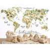 Nalepte.cz Akvarelová mapa sveta so zvieratkami detské nálepky na stenu výsledný rozměr 247 x 140 cm Nalepte.cz Akvarelová mapa sveta so zvieratkami detské nálepky na stenu výsledný rozměr 247 x 140 cm