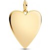 Zlátený prívesok PANDORA Veľké srdce na gravírovanie 364016C00 Zlátený prívesok PANDORA Veľké srdce na gravírovanie 364016C00