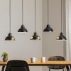 Luminex Závesné svietidlo Sven, päť svetiel, čierna farba, oceľ, E27 - 9096 Luminex Závesné svietidlo Sven, päť svetiel, čierna farba, oceľ, E27 - 9096