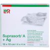 Suprasorb A+AG KRYTIE NA RANY kalciumalginátové kompresy antimikrobiálne 10 x 10 cm 10 ks Suprasorb A+AG KRYTIE NA RANY kalciumalginátové kompresy antimikrobiálne 10 x 10 cm 10 ks