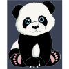Zuty Diamantové maľovanie PANDA 40x50 cm vypnuté plátno na rám Zuty Diamantové maľovanie PANDA 40x50 cm vypnuté plátno na rám