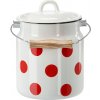 ADH Konvička na mlieko smalt červ.bodky 3,3l/16cm ADH Konvička na mlieko smalt červ.bodky 3,3l/16cm