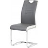 Autronic DCL-406 GREY jedálenská stolička, koženka sivá, chróm