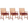 Záhradná stolička VidaXL drevo červená Záhradná stolička VidaXL drevo červená