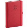 Denní diář 2026 Diamante červená Denní diář 2026 Diamante červená
