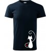 Zamilovaná mačka spredu - Klasické pánske tričko vyššej gramáže - S ( Tmavomodrá (veľmi tmavá - skoro čierna) ) Zamilovaná mačka spredu - Klasické pánske tričko vyššej gramáže - S ( Tmavomodrá (veľmi tmavá - skoro čierna) )