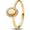 Pandora Elegantný pozlátený prsteň Ovál s aureolou Shine 163800C01 60 mm Pandora Elegantný pozlátený prsteň Ovál s aureolou Shine 163800C01 60 mm