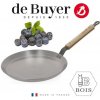 Pánev na palačinky de Buyer, 5715.24, Mineral B BOIS, palačinky, omelety, ocel, průměr 24 cm Pánev na palačinky de Buyer, 5715.24, Mineral B BOIS, palačinky, omelety, ocel, průměr 24 cm