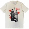 Tričko The Beatles - Red Stars, Unisex,Natural,S Tričko The Beatles - Red Stars, Unisex,Natural,S
