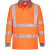 Portwest EC11 Eco Hi-Vis L/S Reflexná polokošeľa (6 ks v balení) oranžová S Portwest EC11 Eco Hi-Vis L/S Reflexná polokošeľa (6 ks v balení) oranžová S