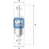 UFI Palivový filter 31.844.00 UFI Palivový filter 31.844.00