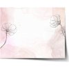 Sablio Plagát Ružový akvarel - 60x40 cm Sablio Plagát Ružový akvarel - 60x40 cm