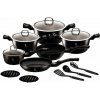 BERLINGERHAUS BERLINGERHAUS Sada riadu s mramorovým povrchom 15 ks Royal Black Collection BH-6155 (BH-6155) BERLINGERHAUS BERLINGERHAUS Sada riadu s mramorovým povrchom 15 ks Royal Black Collection BH-6155 (BH-6155)