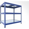 Kovový regál do technickej miestnosti Biedrax 50 x 60 x 90 cm, modrý - 3 police pozink Kovový regál do technickej miestnosti Biedrax 50 x 60 x 90 cm, modrý - 3 police pozink