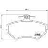 Sada brzdových platničiek, vždy 4 kusy v sade BREMBO P 85 032 (P85032) Sada brzdových platničiek, vždy 4 kusy v sade BREMBO P 85 032 (P85032)