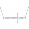 Šperky eshop - Náhrdelník zo striebra 925 - číry zirkónový kríž na jemnej retiazke SP44.14 Šperky eshop - Náhrdelník zo striebra 925 - číry zirkónový kríž na jemnej retiazke SP44.14