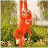 Lean Toys Plyšová hračka – Opica s mláďatkom 90 cm, oranžová Lean Toys Plyšová hračka – Opica s mláďatkom 90 cm, oranžová